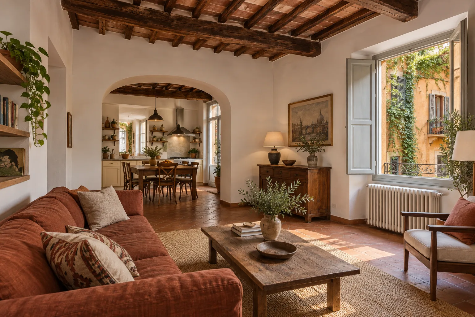 Il calore di Trastevere, dentro casa a Roma
